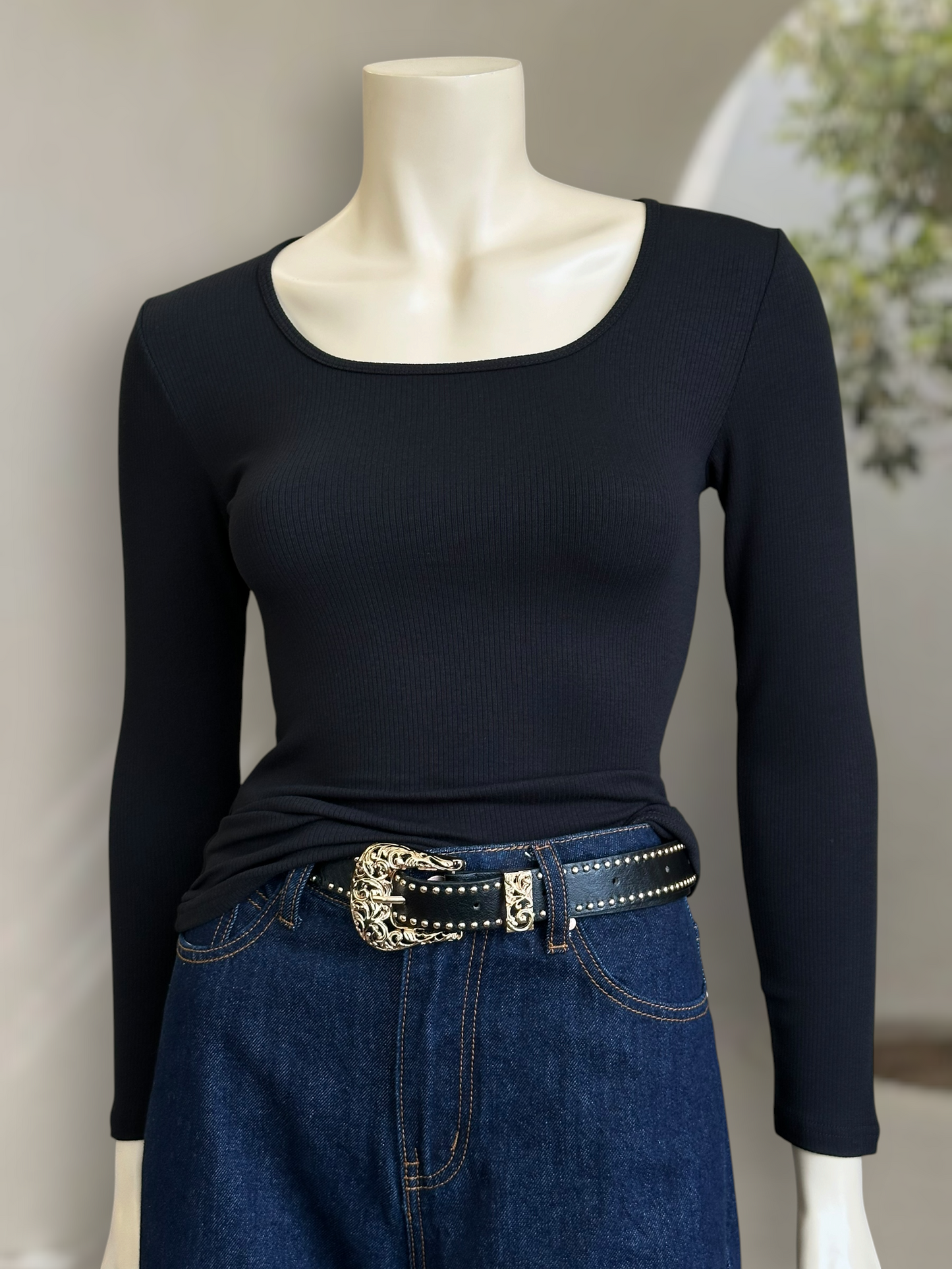 Polera Siena Soft Touch Negro