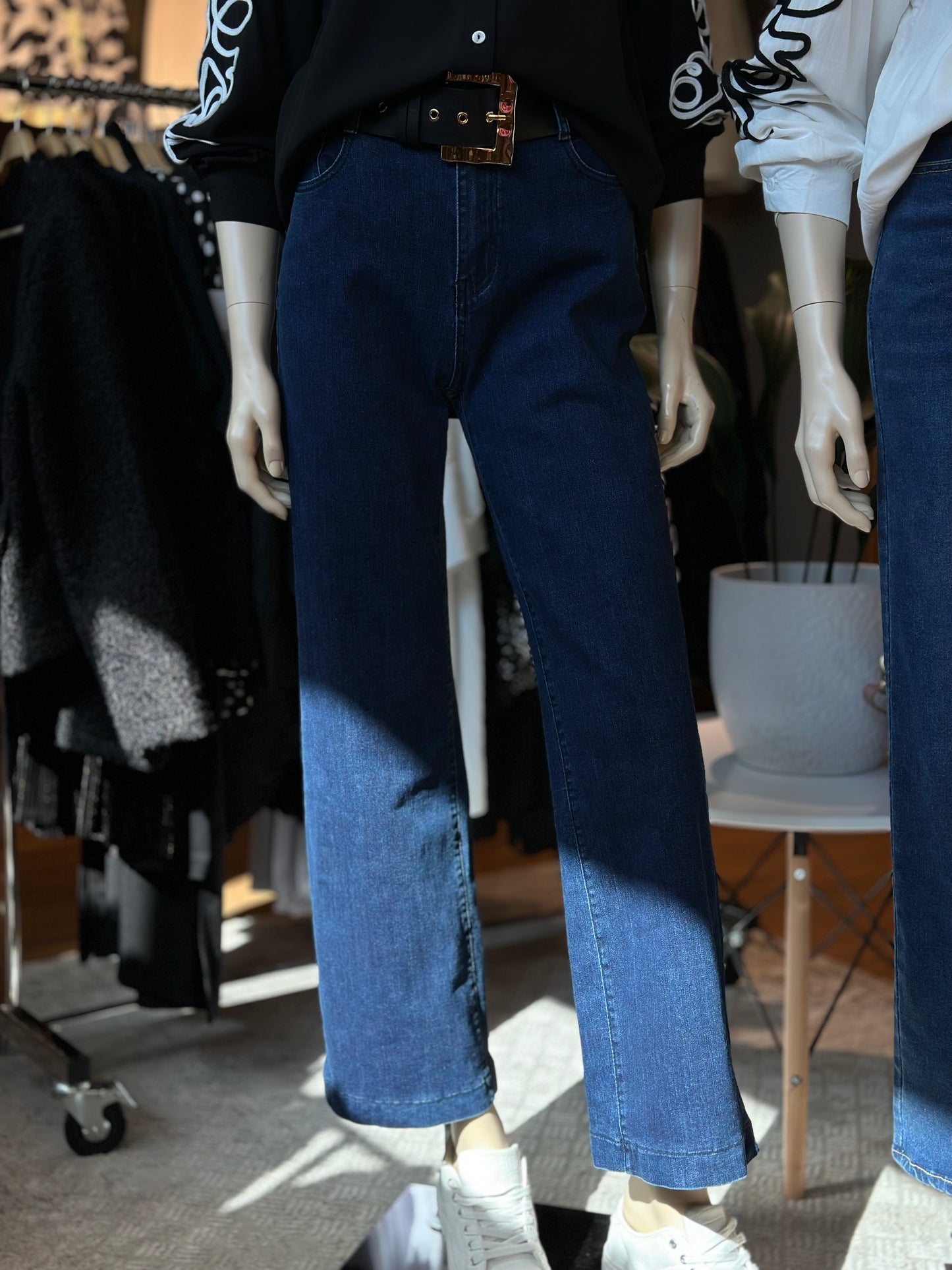Jeans Elasticado Wide Leg