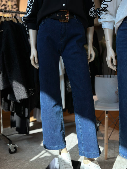 Jeans Elasticado Wide Leg