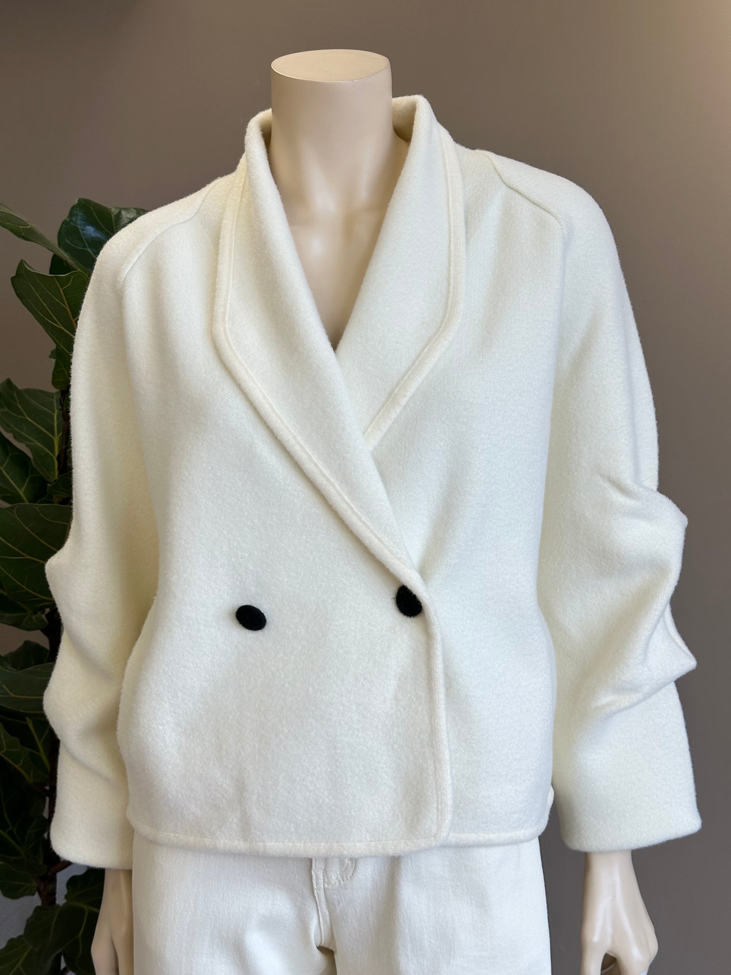 Chaqueta Siena Paño Elasticado Crudo