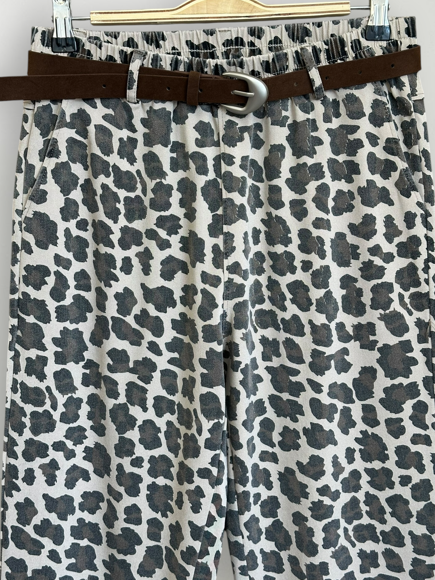 Jogger Animal Print Beige