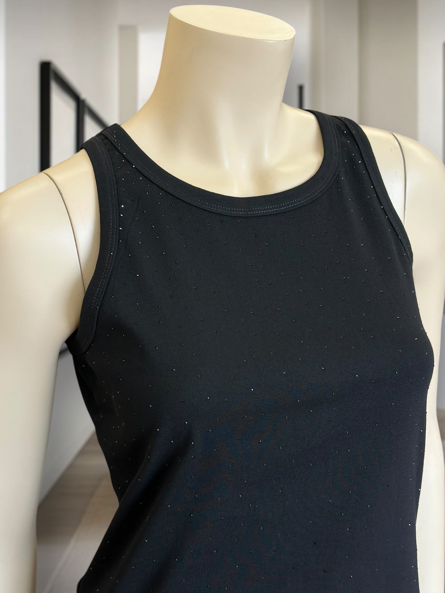 Polera Brillos Italia Negro