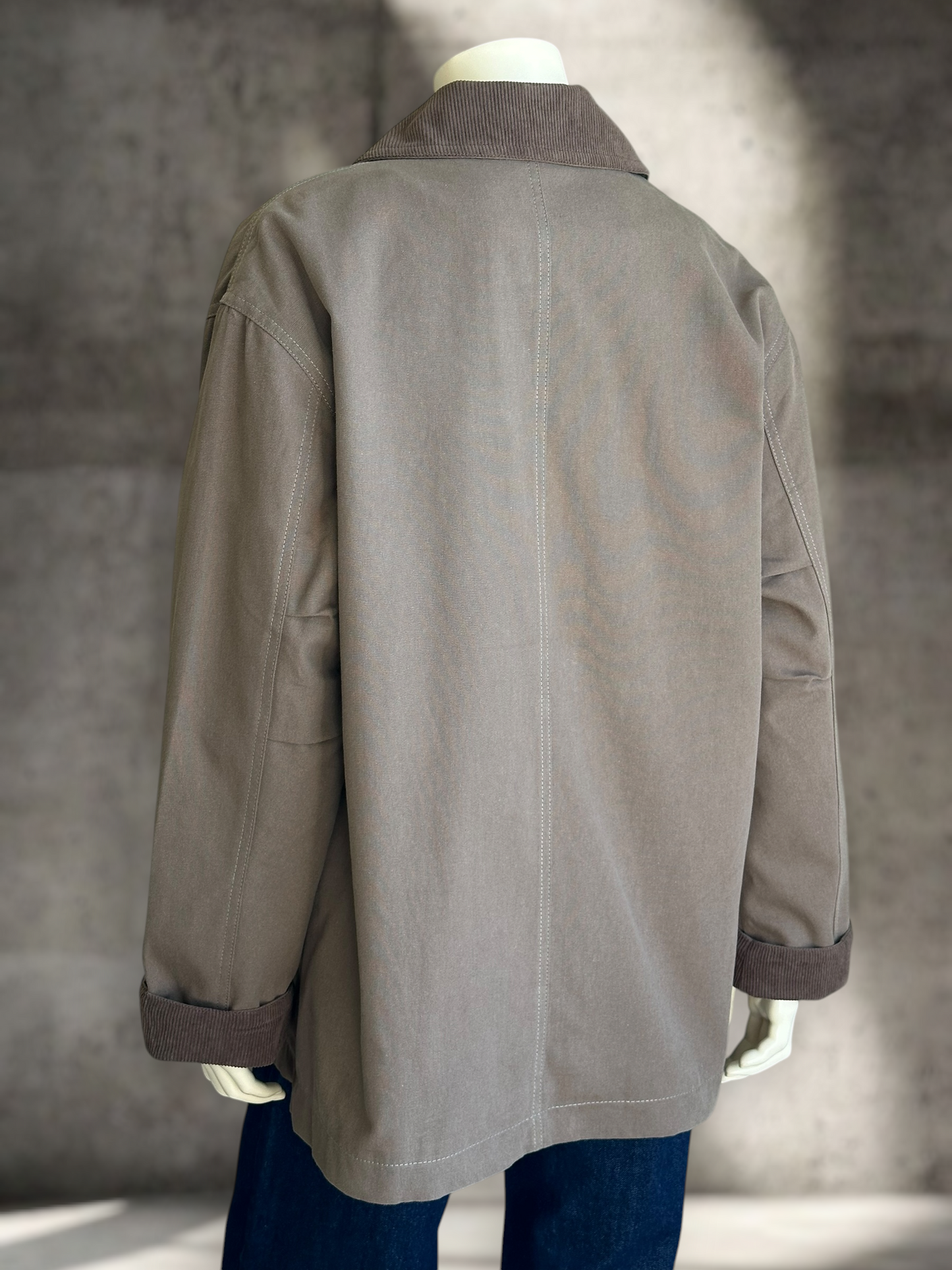 Chaqueta Torino Gabardina Café Tabaco