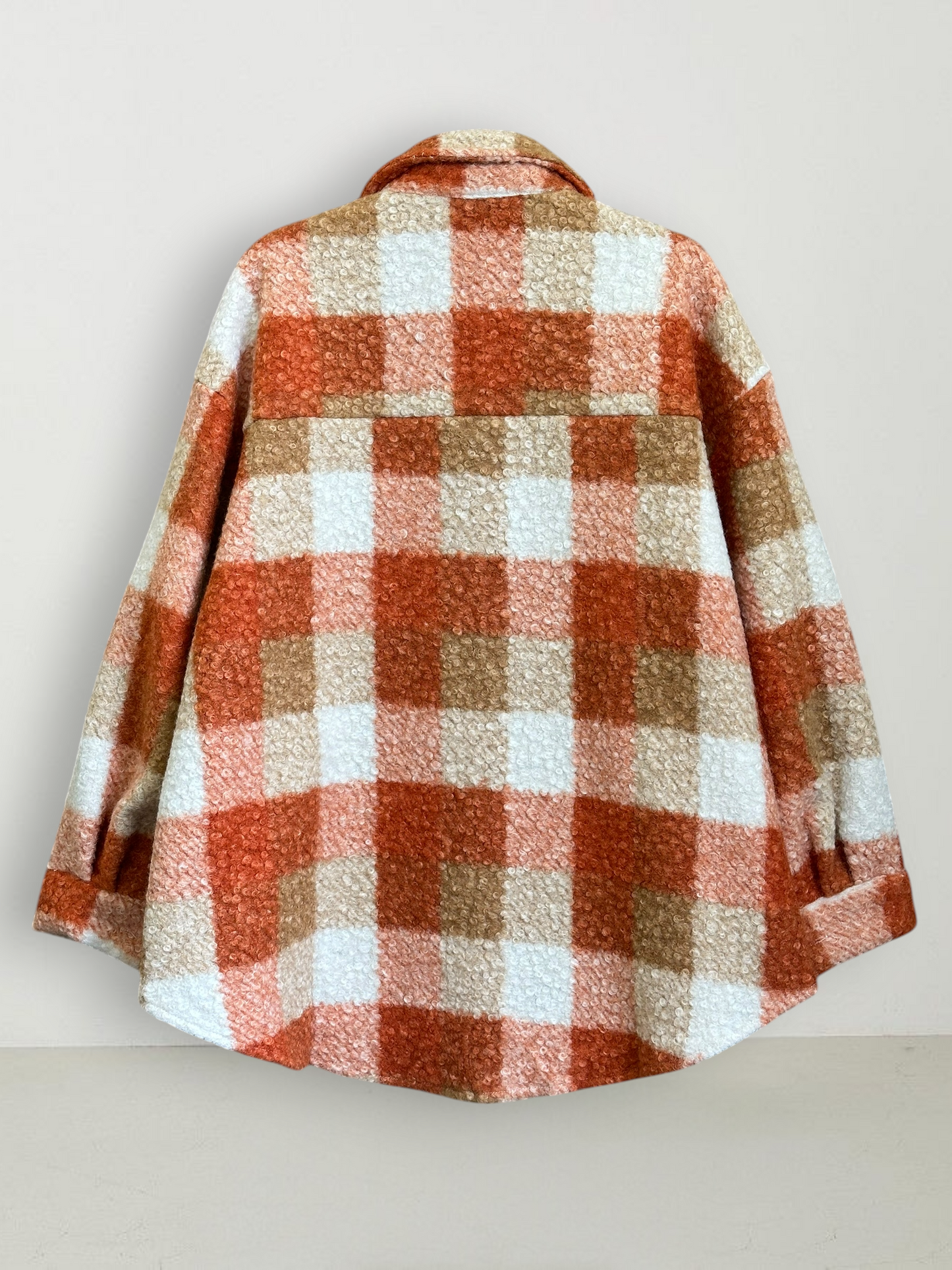 Chaqueta Sobrecamisa Torino Bouclé Naranjo
