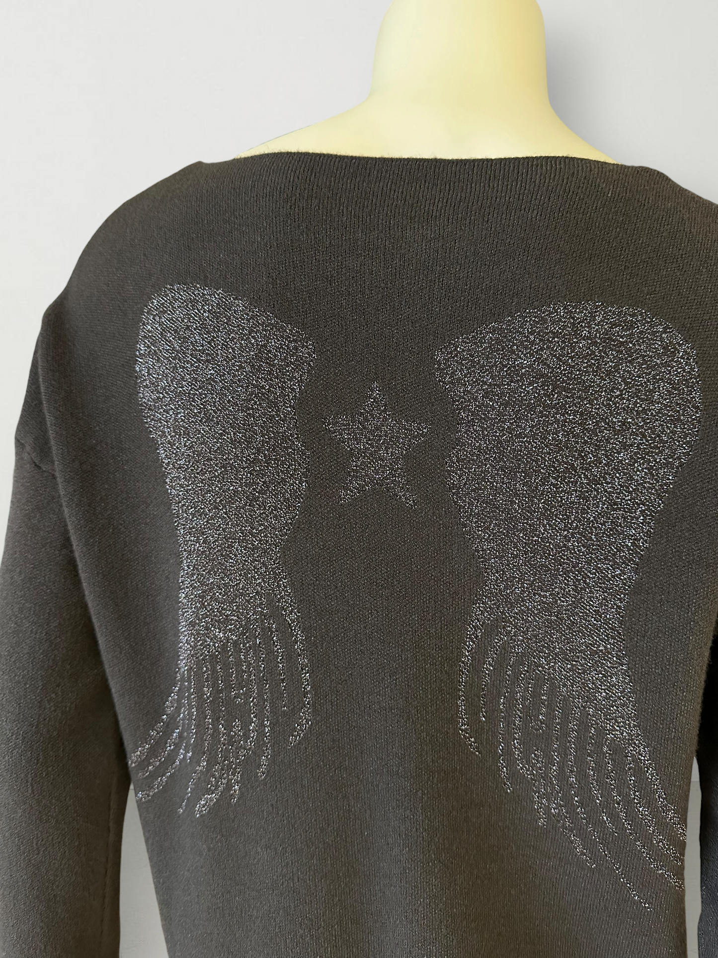 Sweater Alas Lurex Café