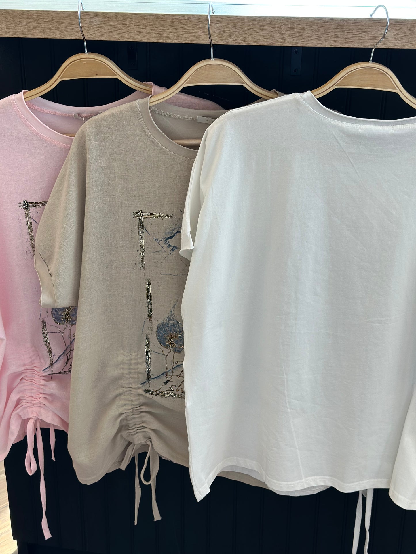 Blusa Lino Algodón Blanca