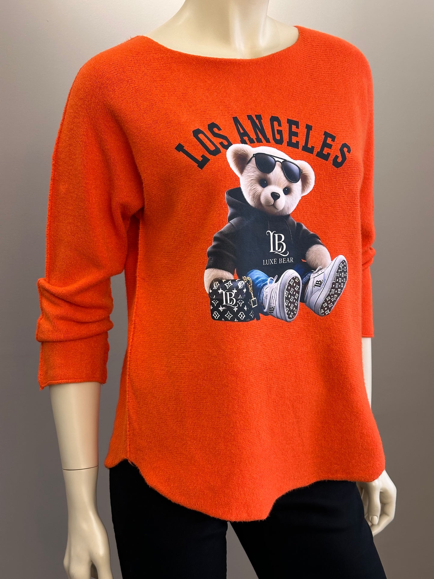 Sweater Los Ángeles Naranjo - Diseño Italiano