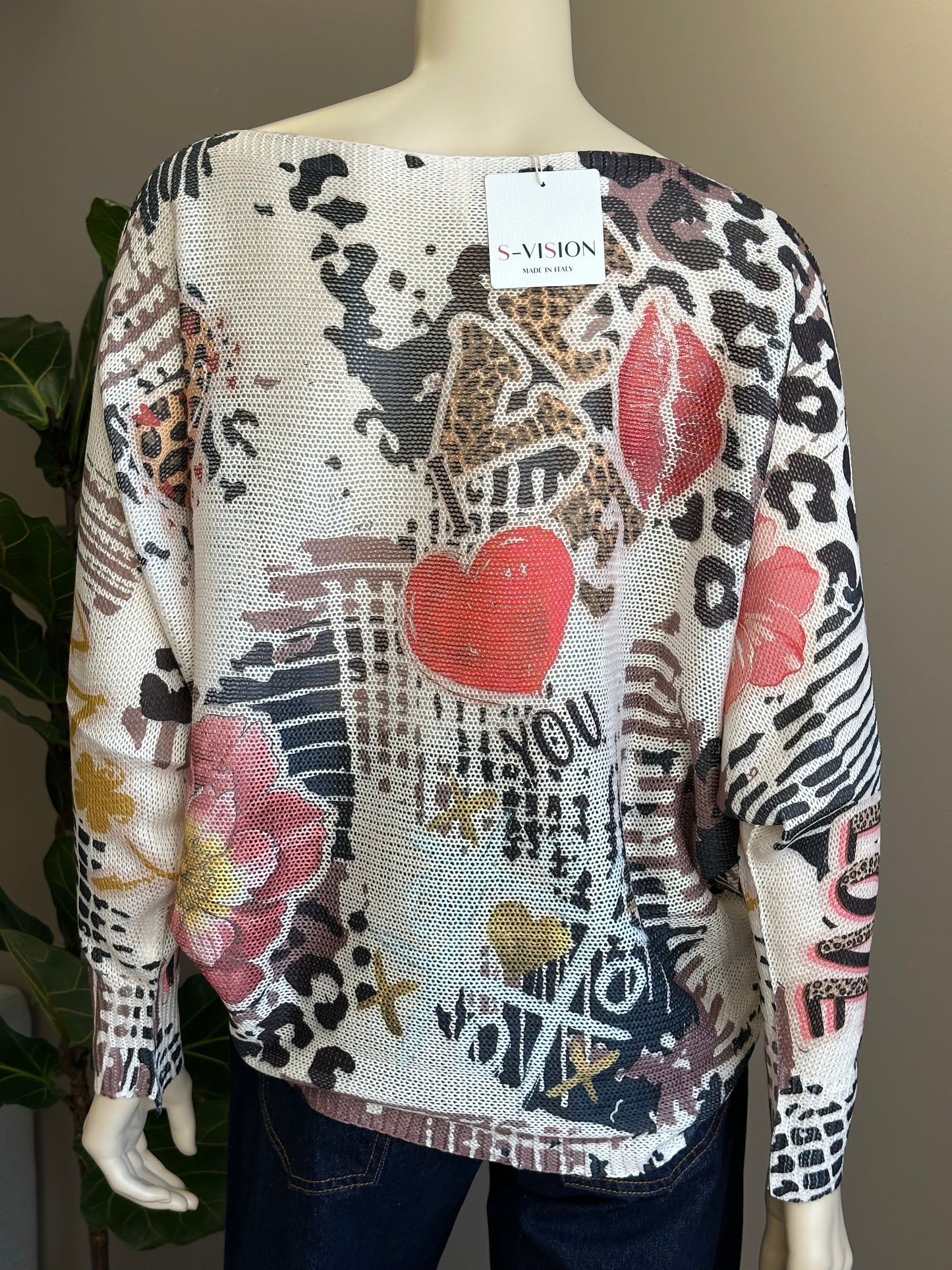 Sweater Italiano Estampado Love