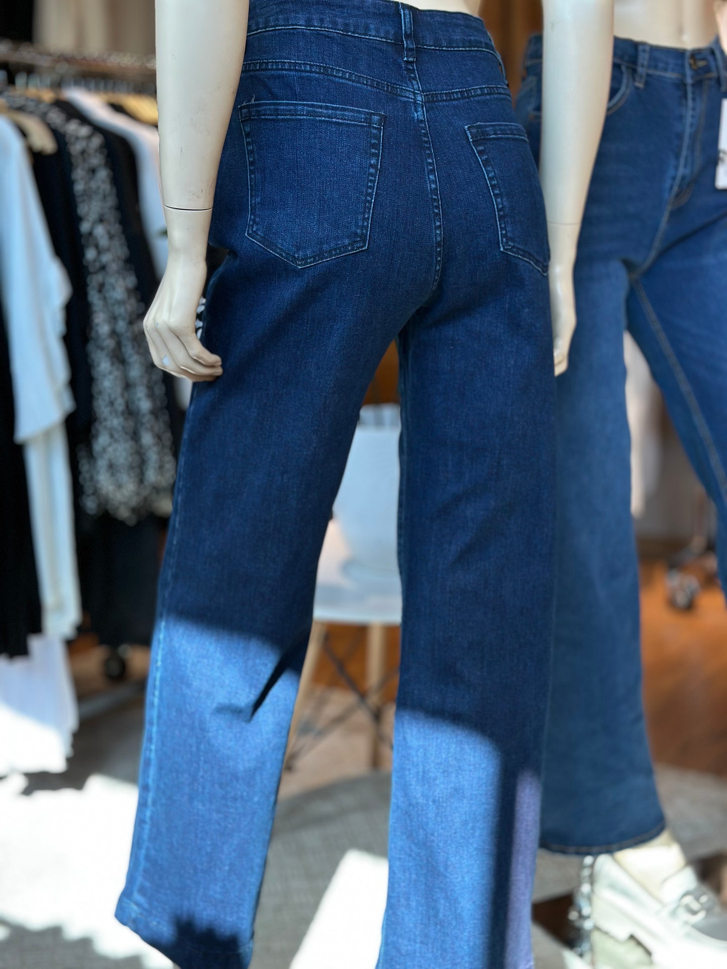 Jeans Elasticado Wide Leg