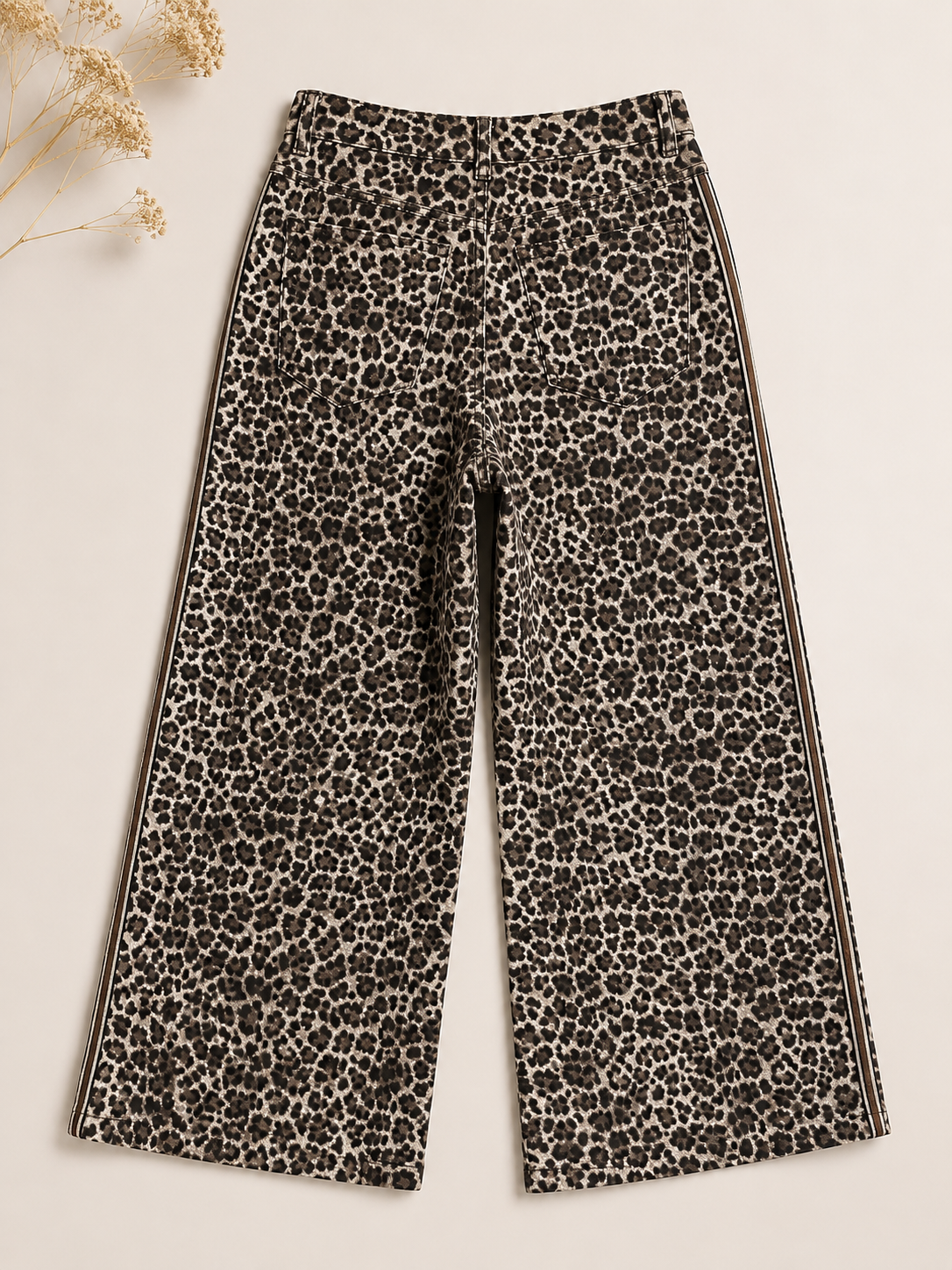 Jeans Leopardo Gris Taupe