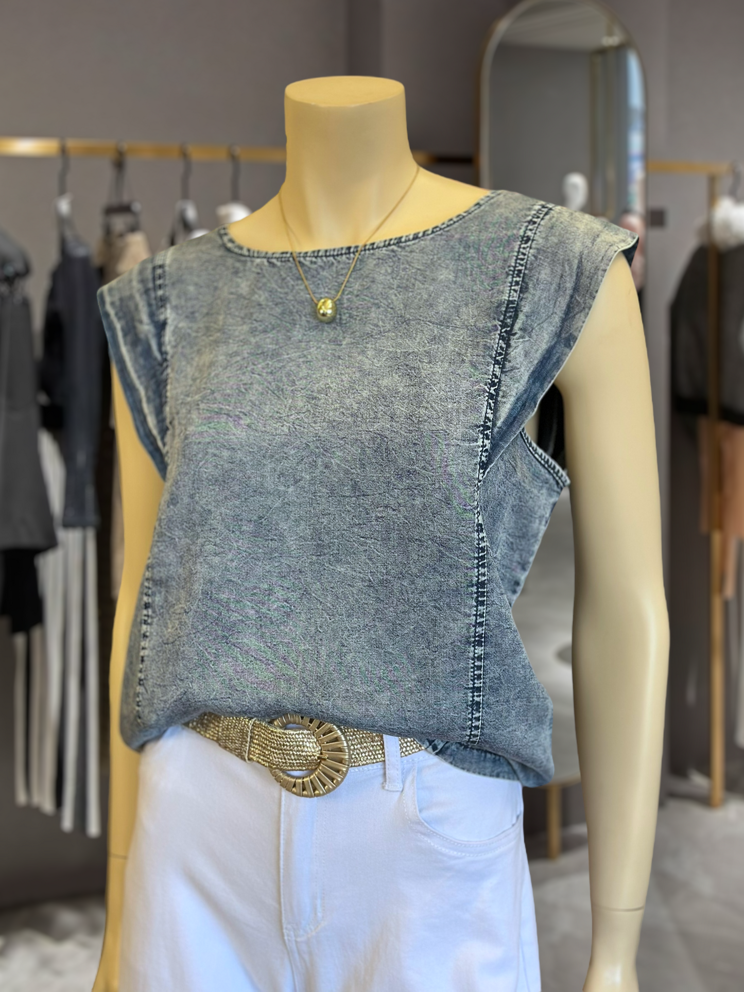 Top Denim Celeste