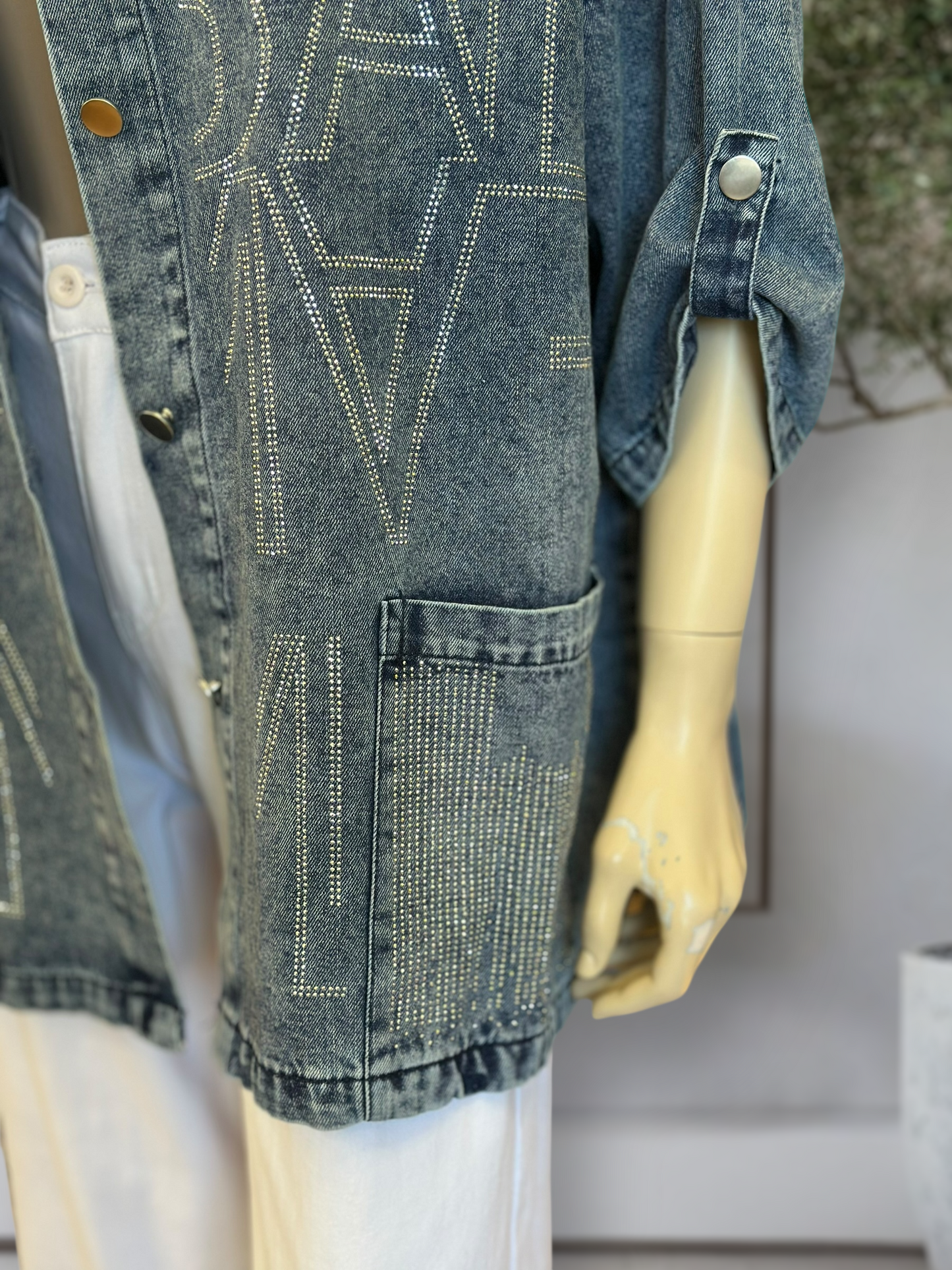 Chaqueta Denim Oversize Azul