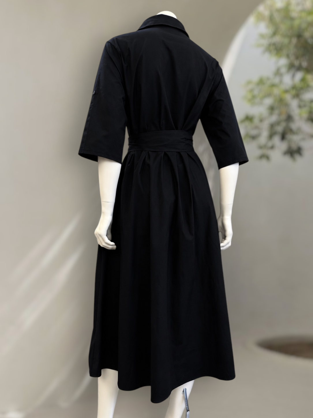 Vestido Camisero Olivia Negro