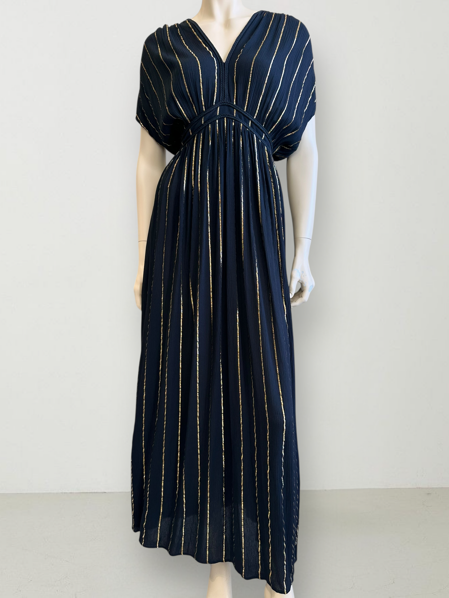 Vestido Viscosa Lurex Negro