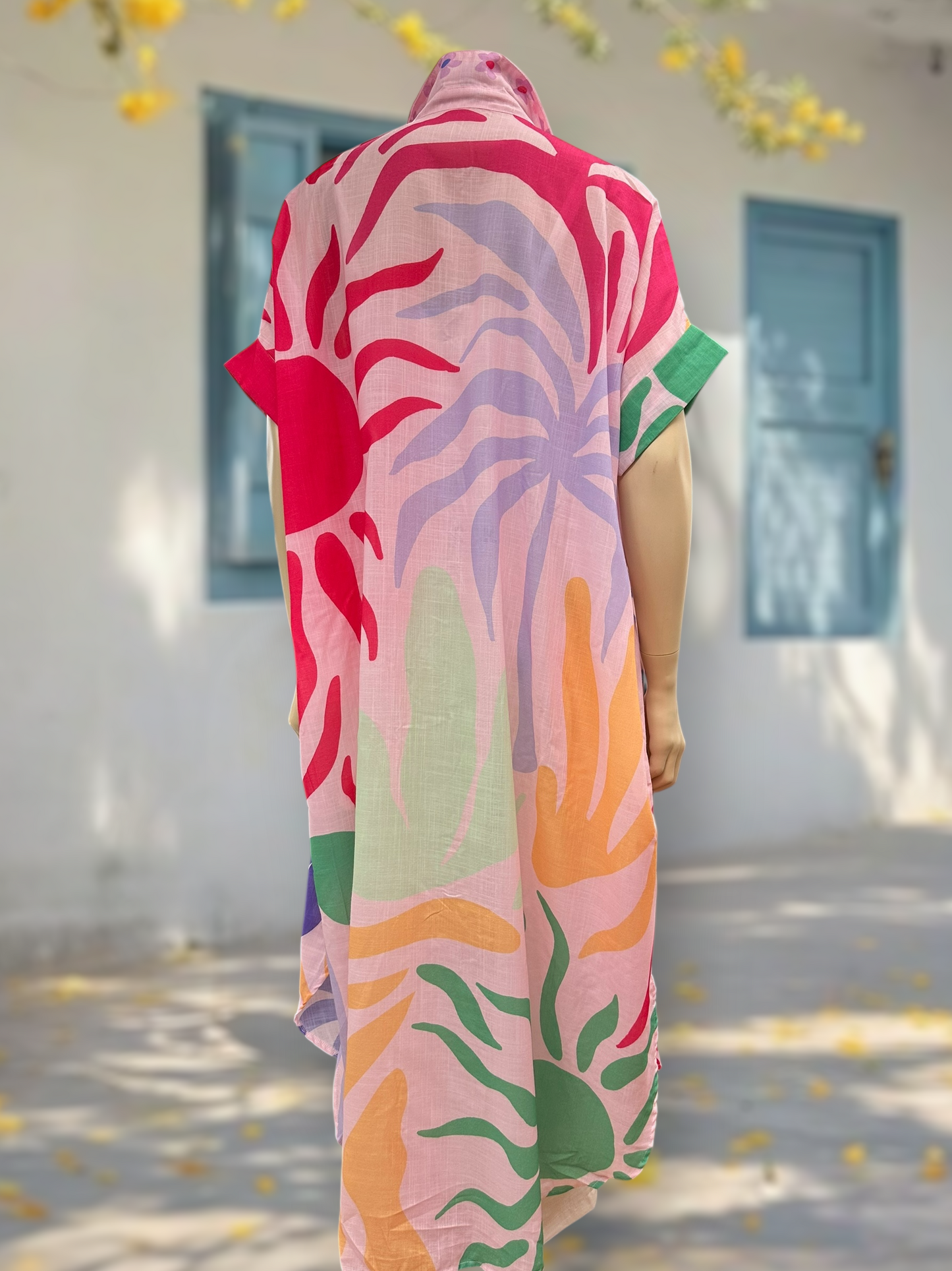 Vestido Tapado Oversize Rosa