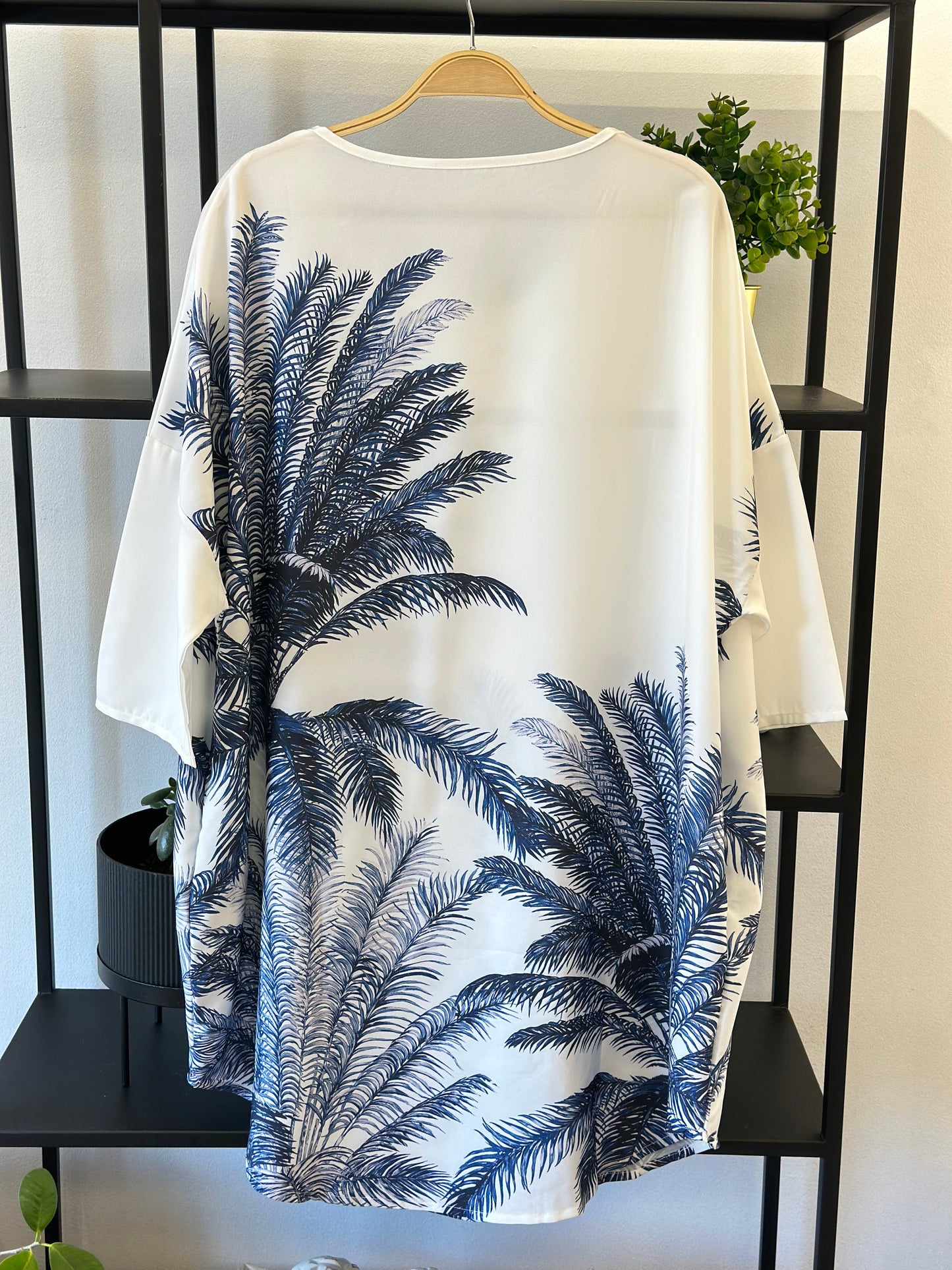 Blusón Estampado con Bolsillos