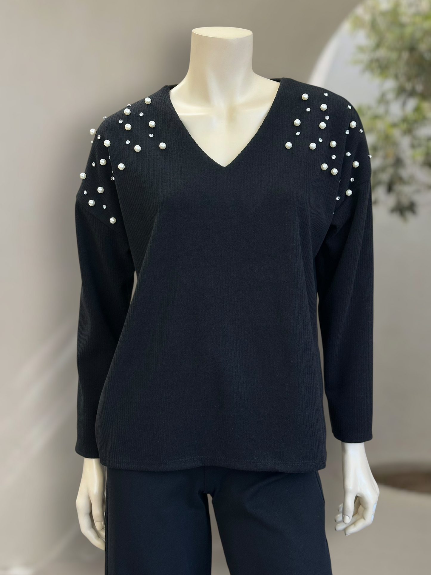 Sweater Perlas Negro - New Collection