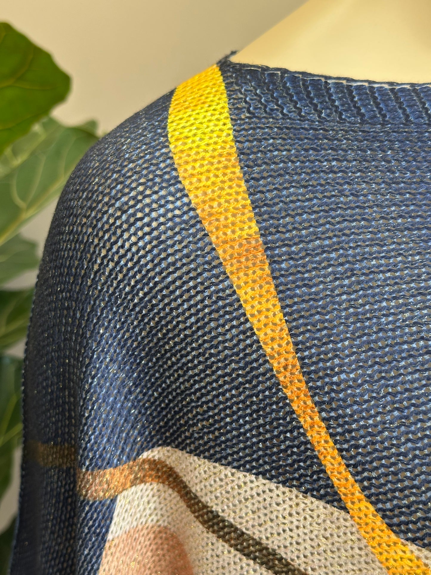 Sweater Italiano Lurex Azul