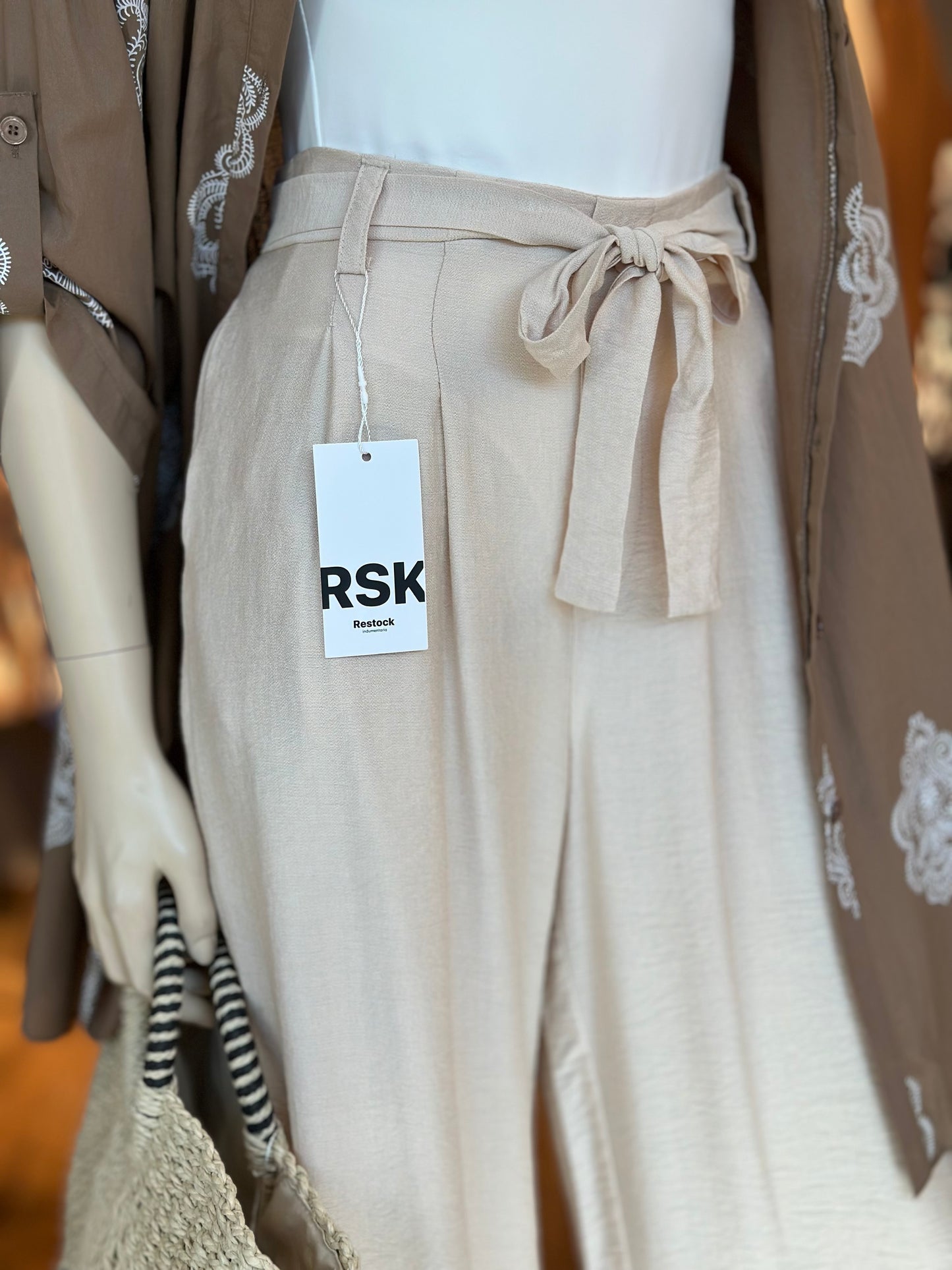 Pantalón Italiano Beige