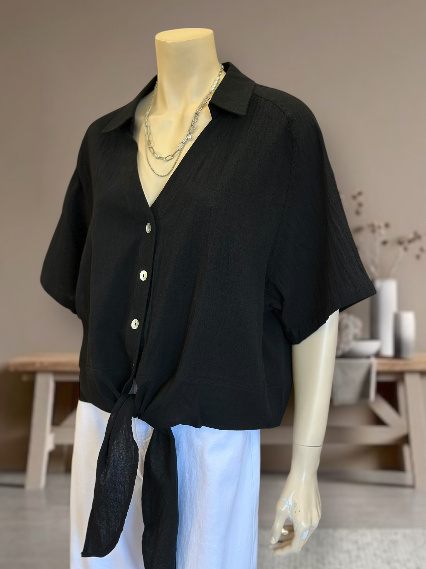 Blusa Nudo Negro