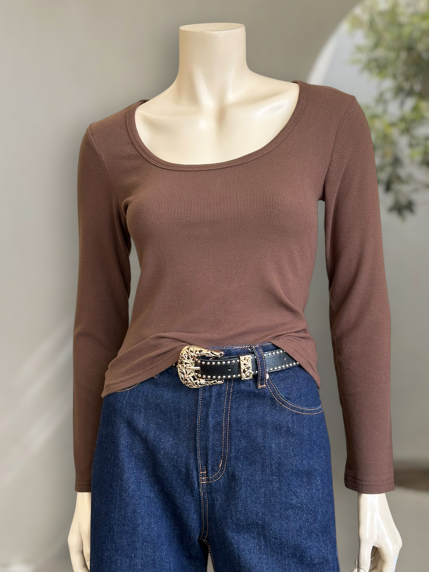 Polera Micropolar Soft Fit Café