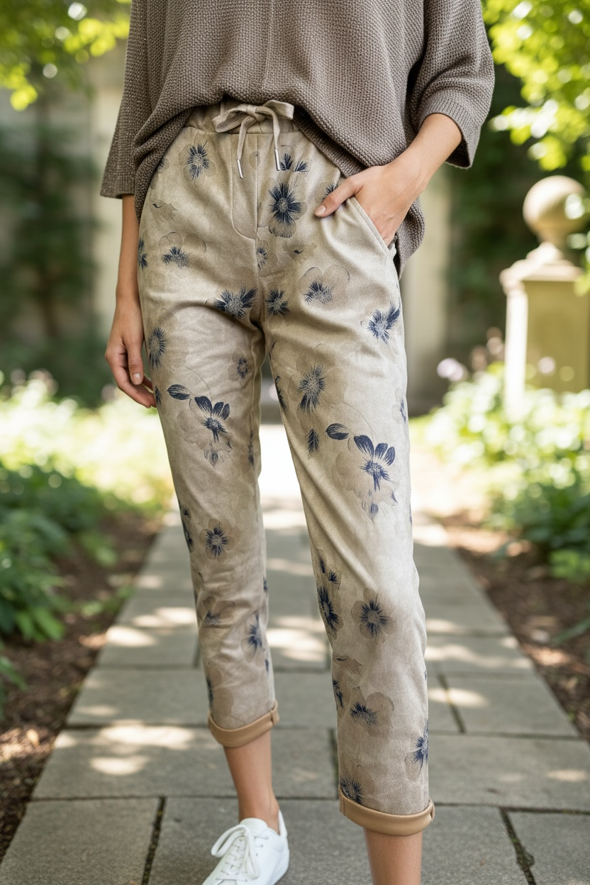 Jogger Simil Gamuza Elasticado Camel
