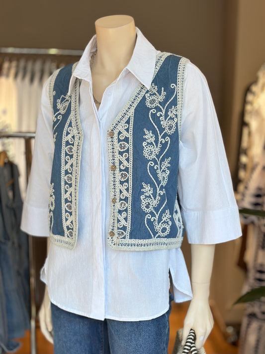 Gillete Denim Bordado
