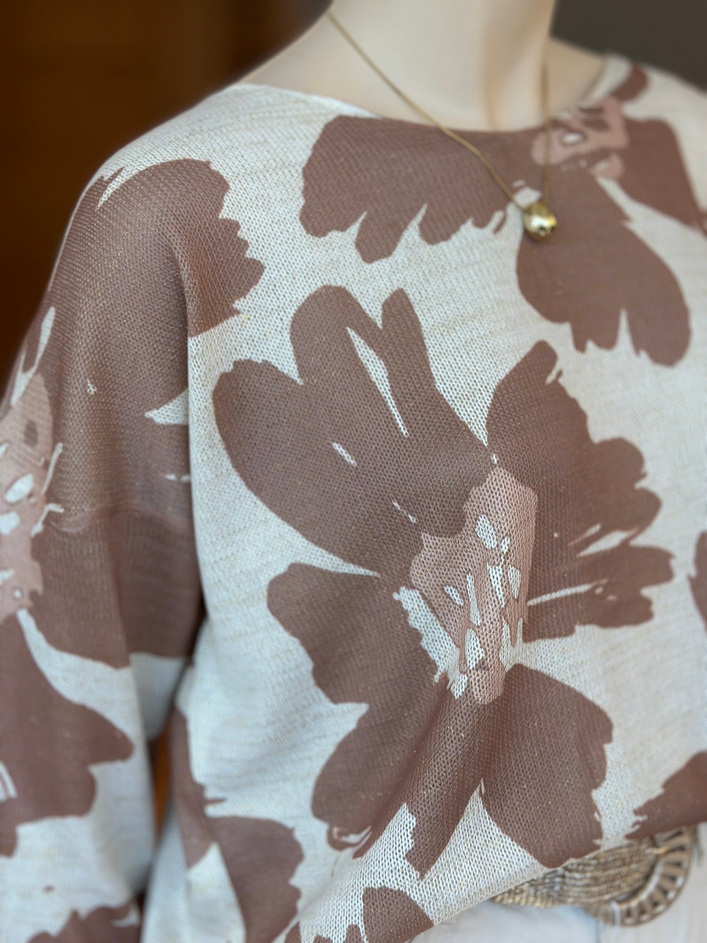 Sweater Nua Lurex Latte
