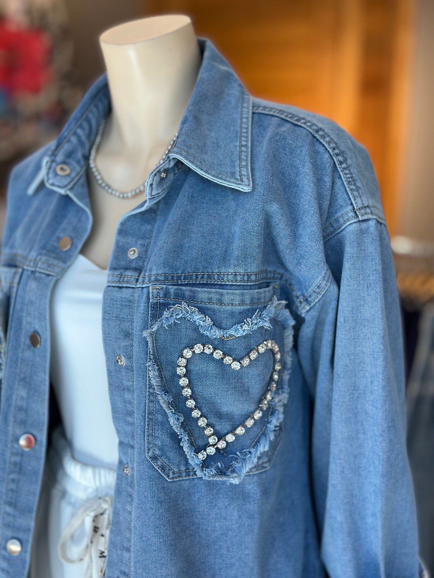 Chaqueta Denim Corazón