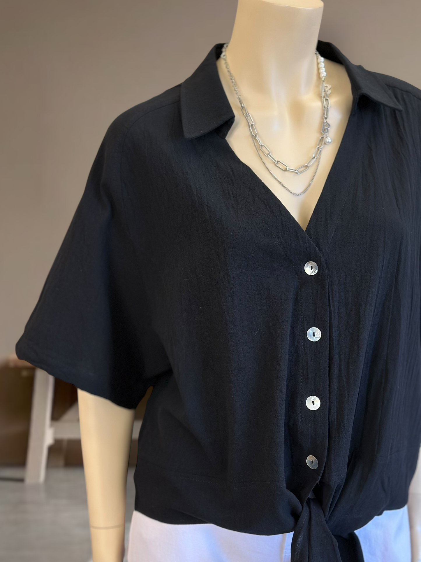 Blusa Nudo Negro