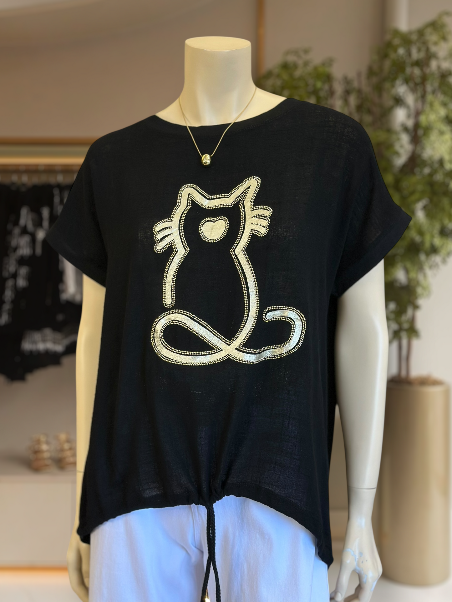 Polera Cat Negro