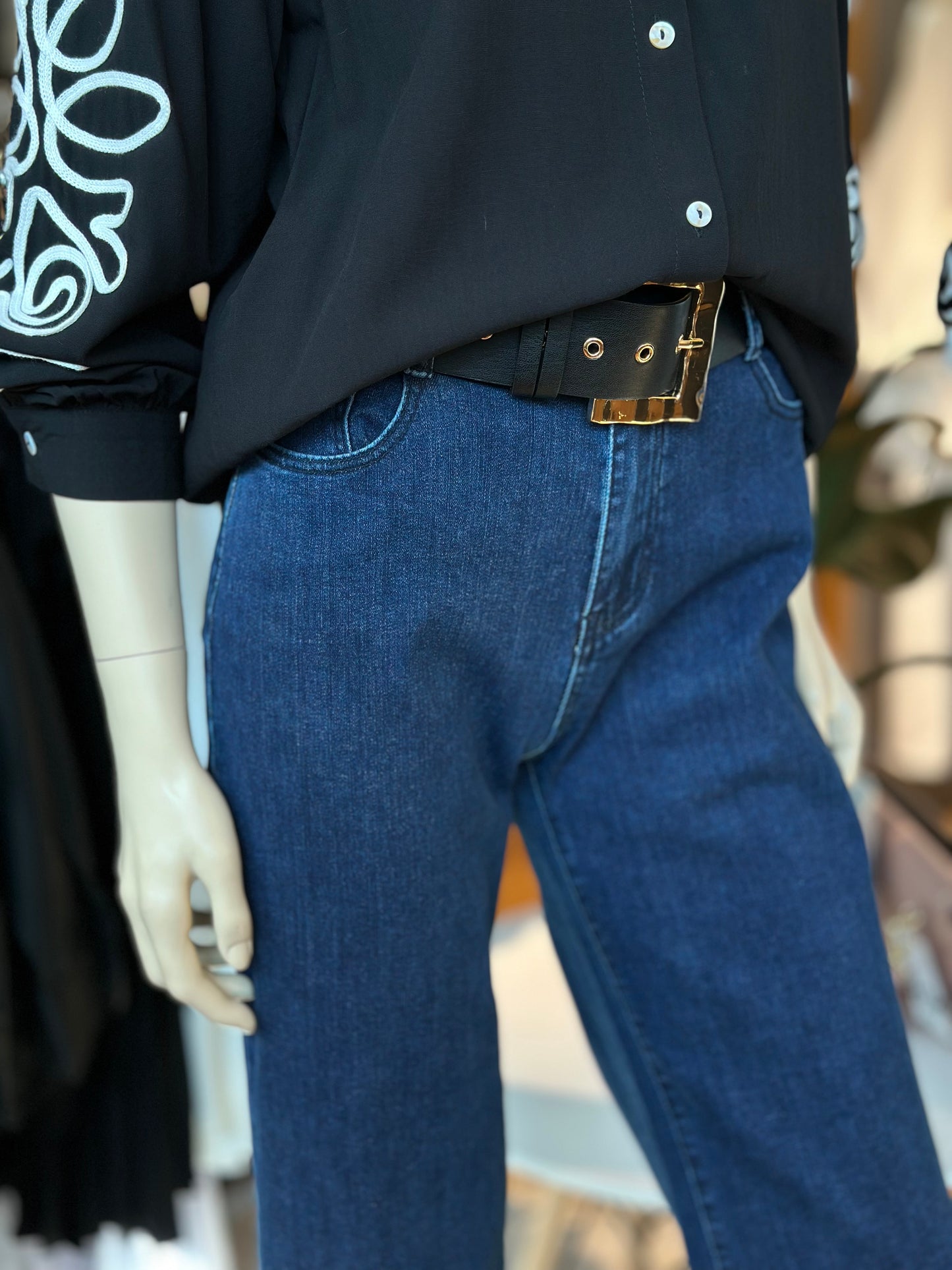 Jeans Elasticado Wide Leg
