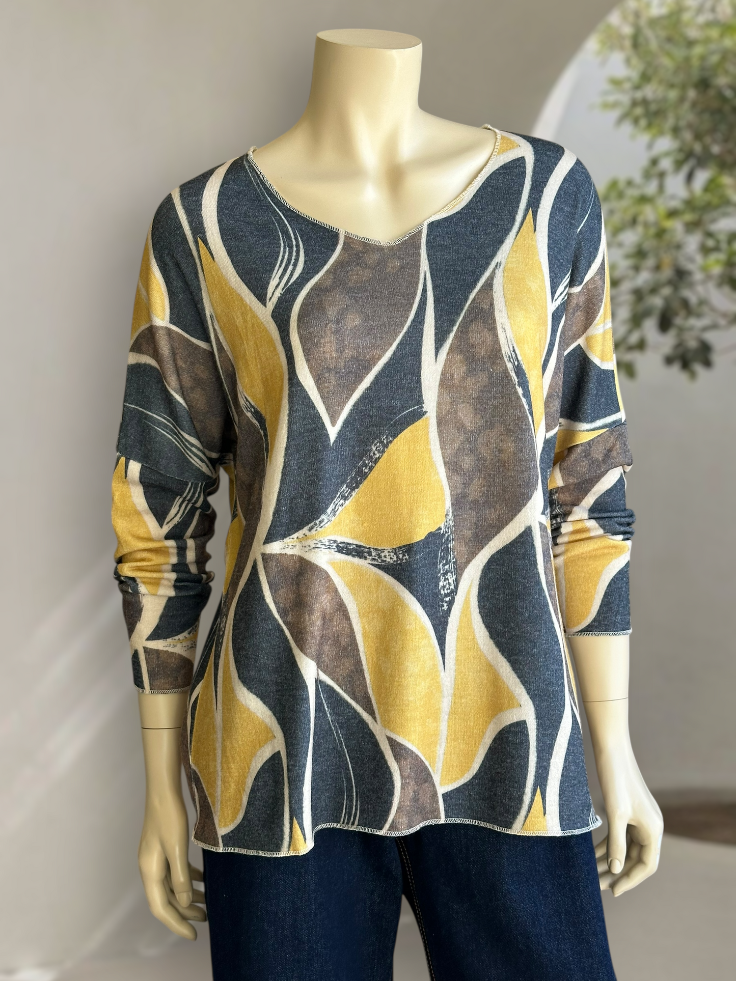 Sweater Verona Light Print Amarillo