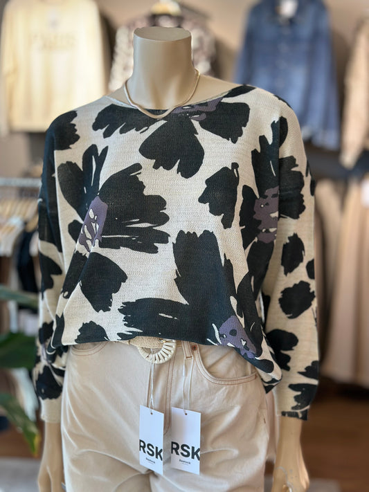 Sweater Nua Lurex Negro
