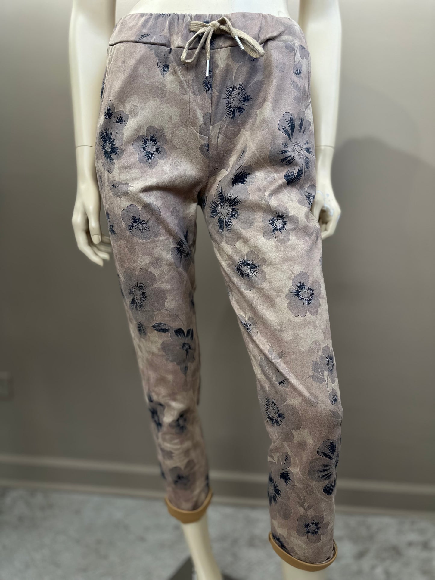 Jogger Símil Gamuza Elasticado Palo Rosa