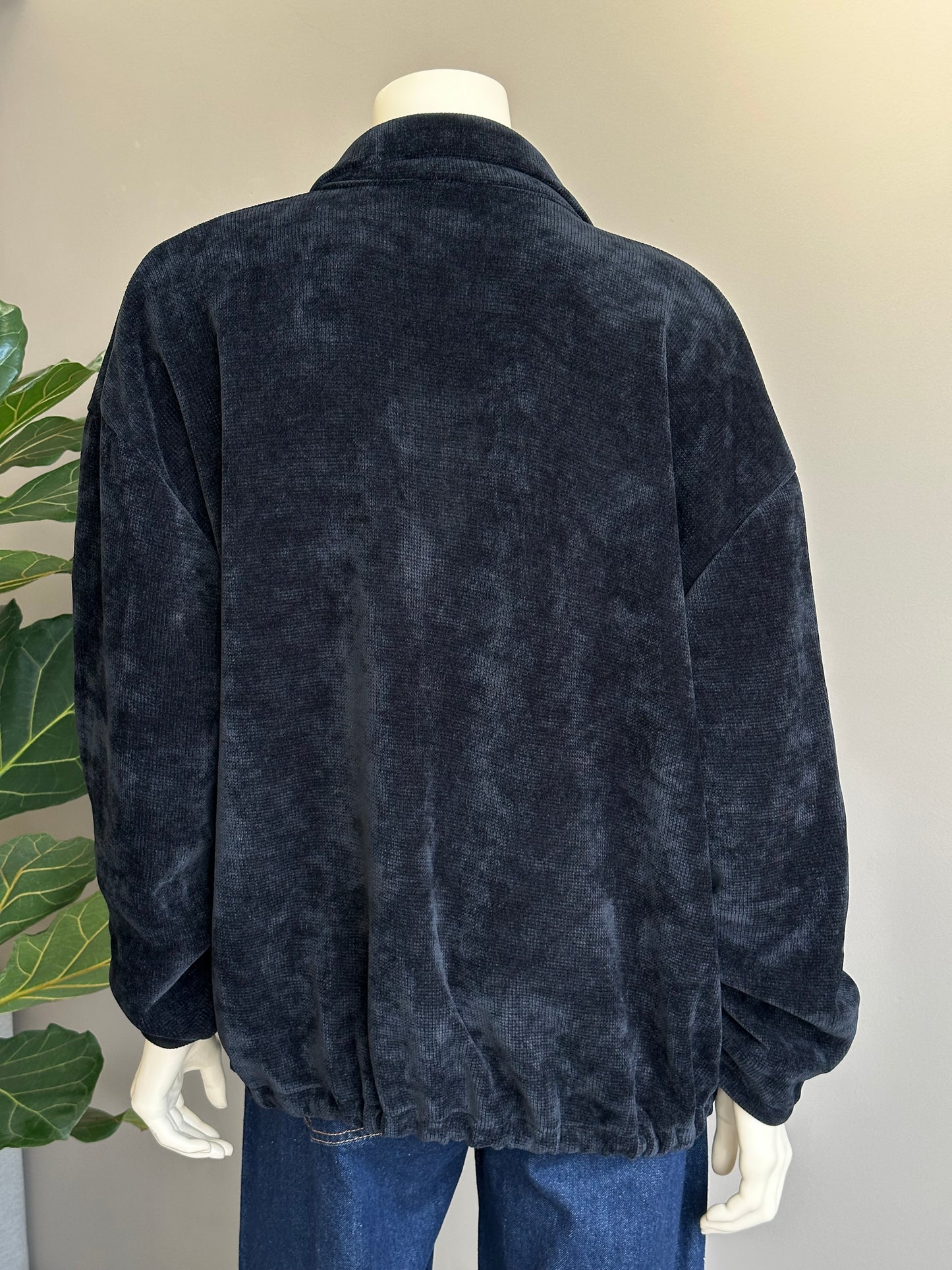 Chaqueta Cotelé Italiana Oversize Negro