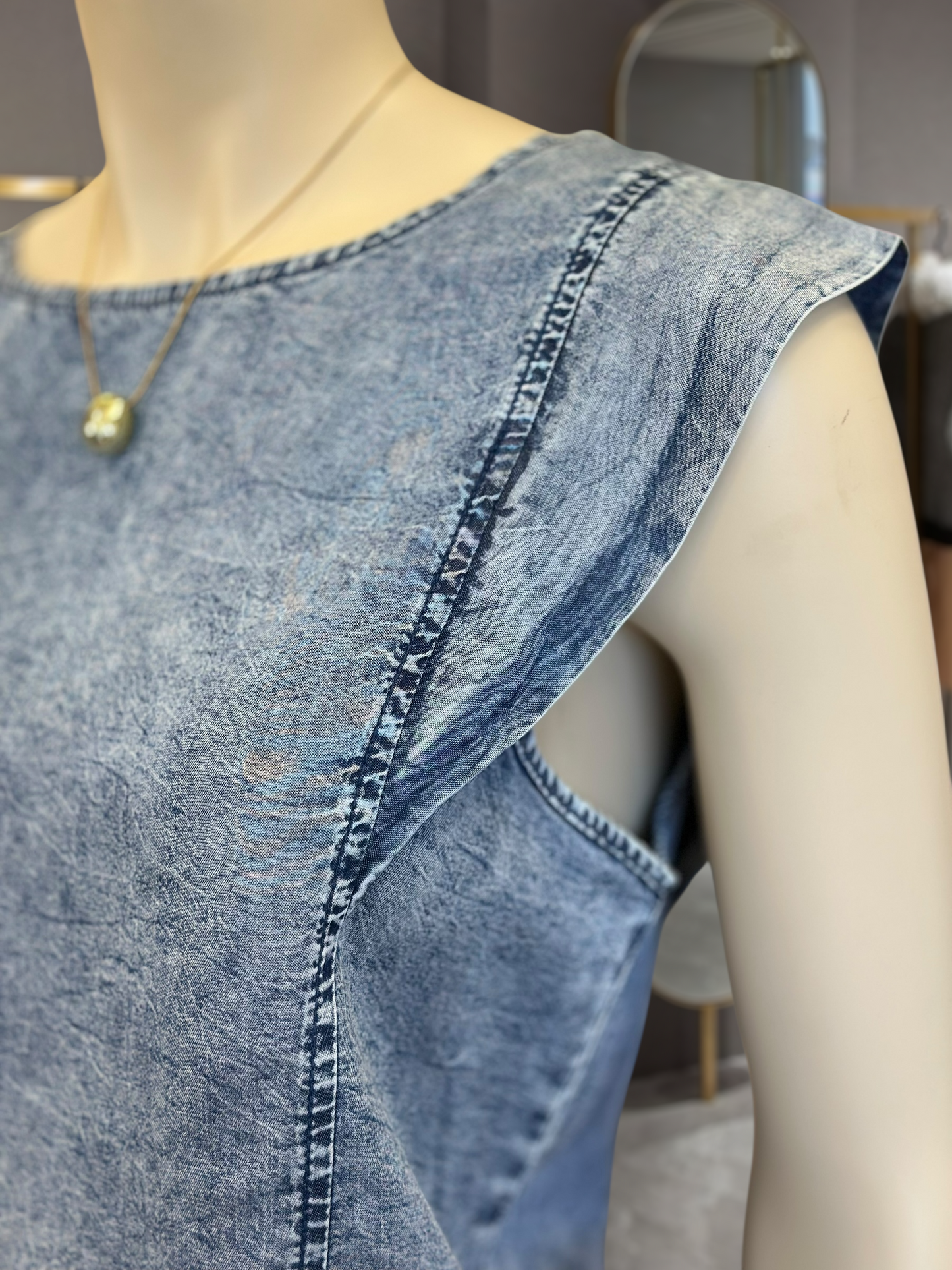 Top Denim Celeste