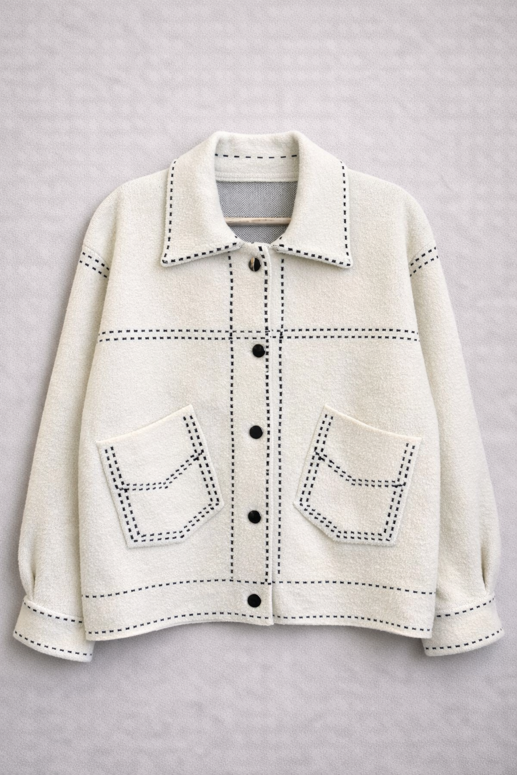 Chaqueta Stitch Marfil