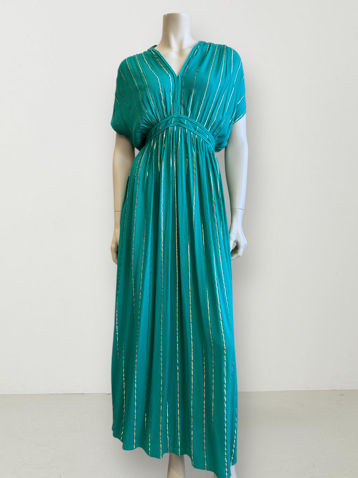 Vestido Viscosa Lurex Verde