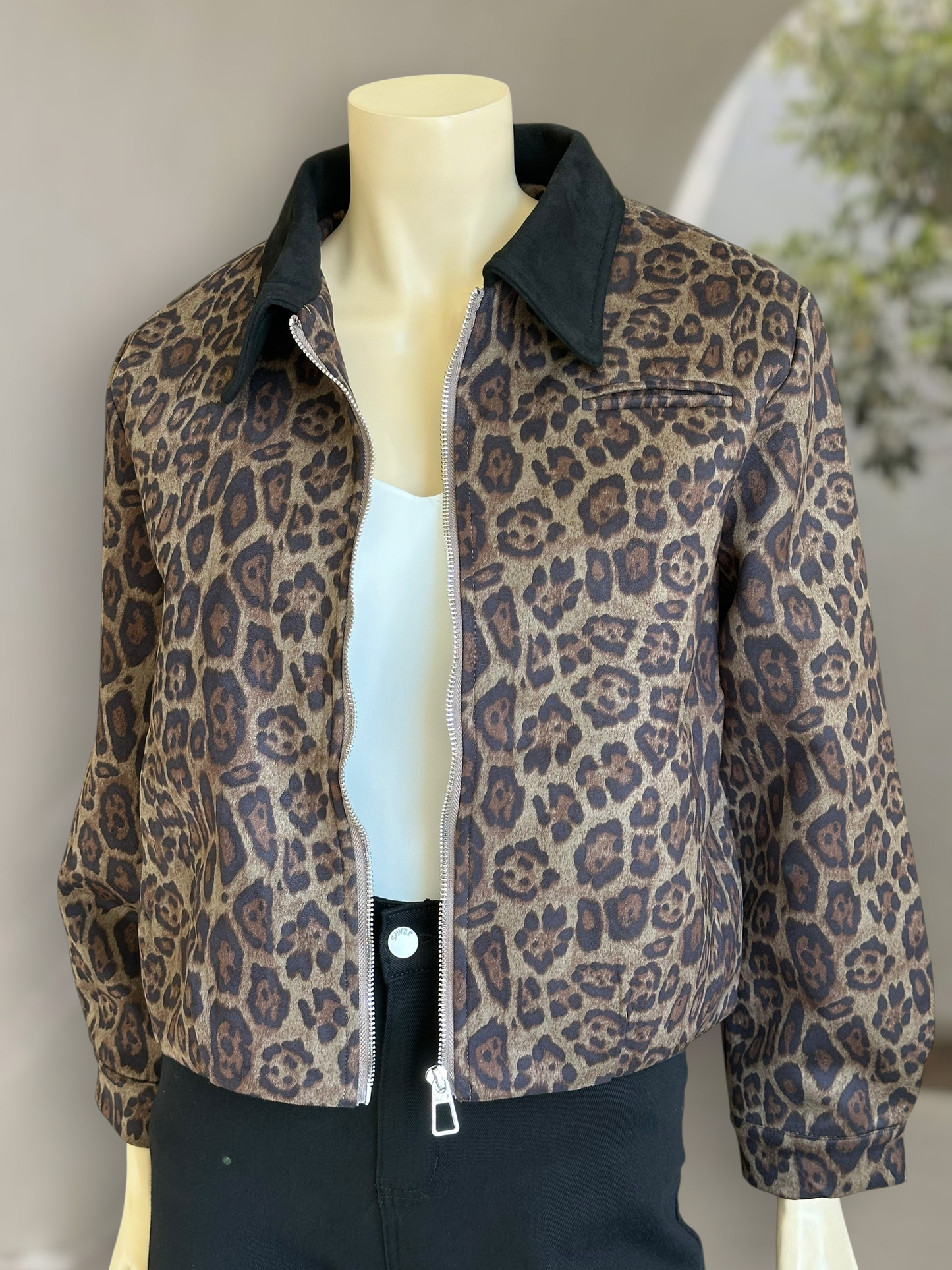 Chaqueta Leopardo Verde