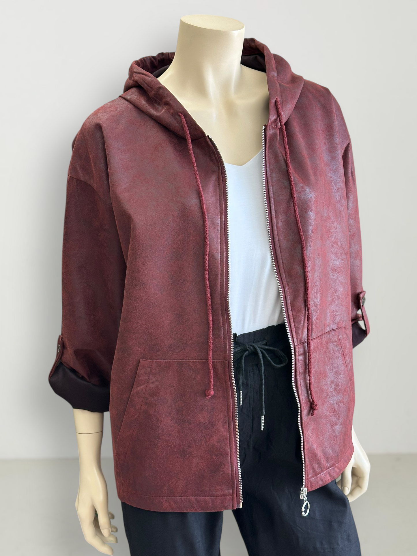 Polerón Ecocuero Urban Borgoña