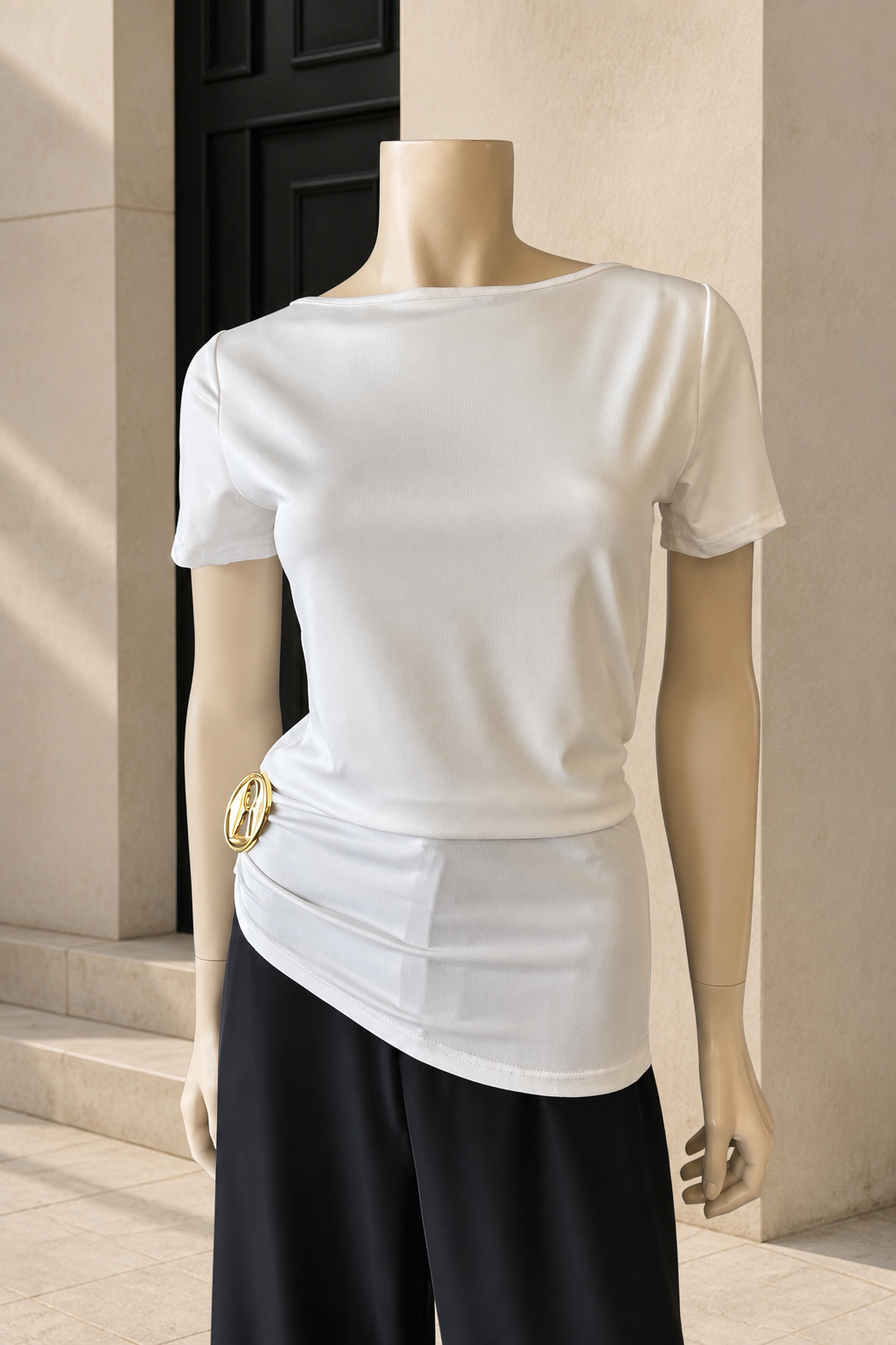 Polera Lycra Fría Blanco