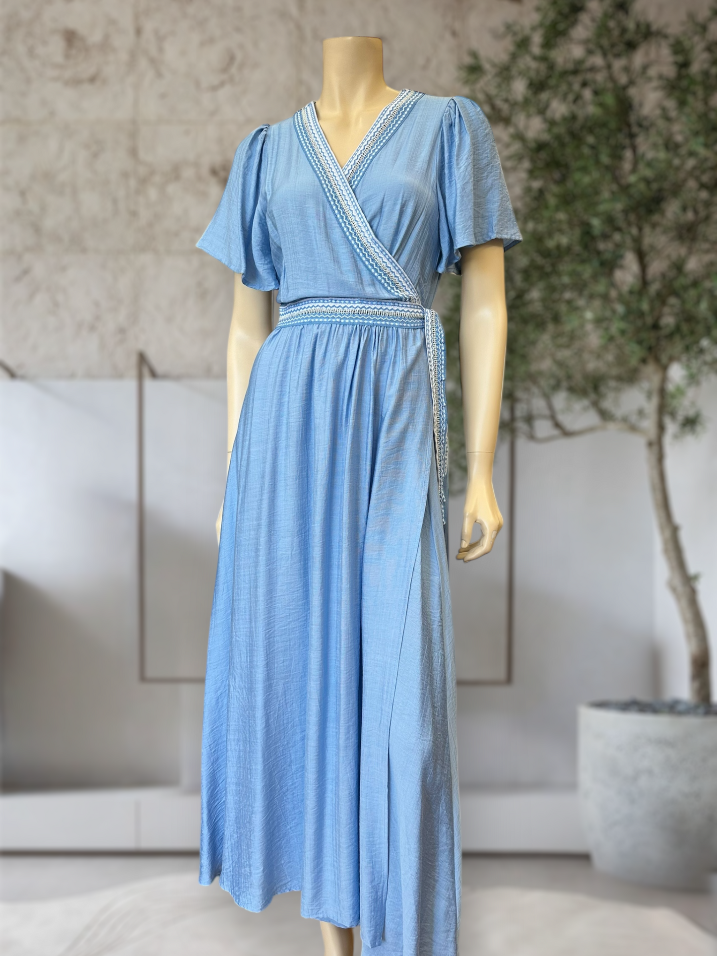 Vestido Cruzado Rayón