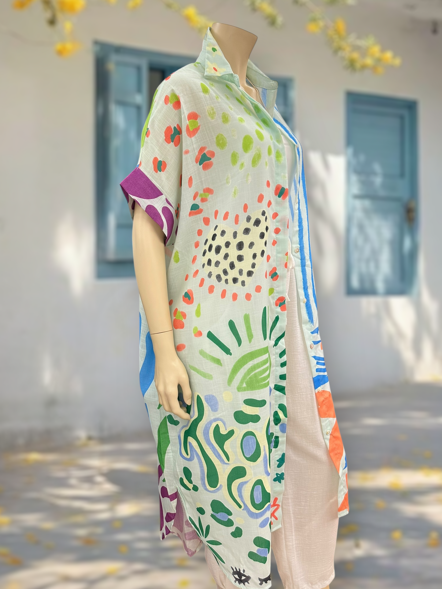 Vestido Tapado Oversize Verde