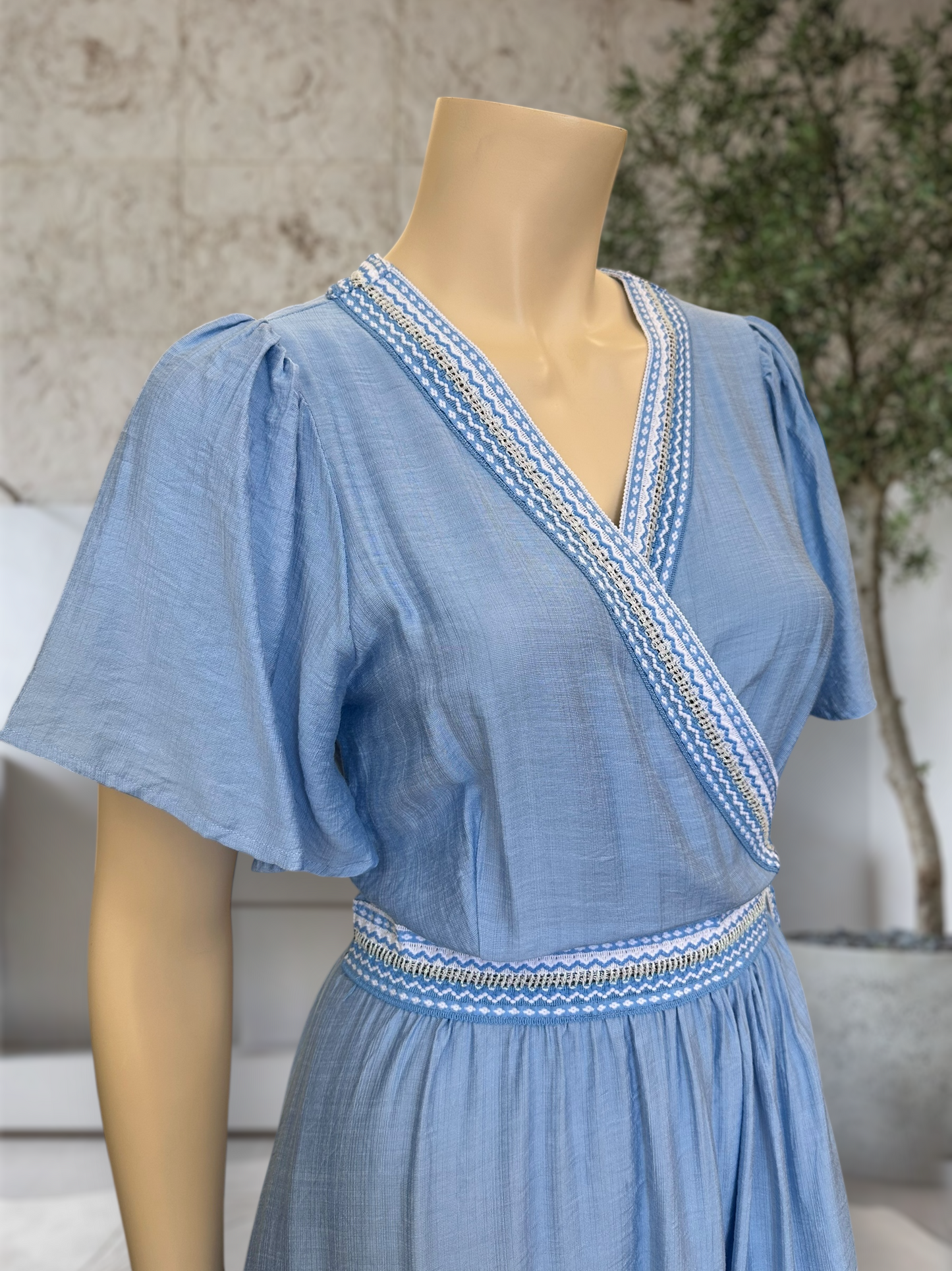 Vestido Cruzado Rayón