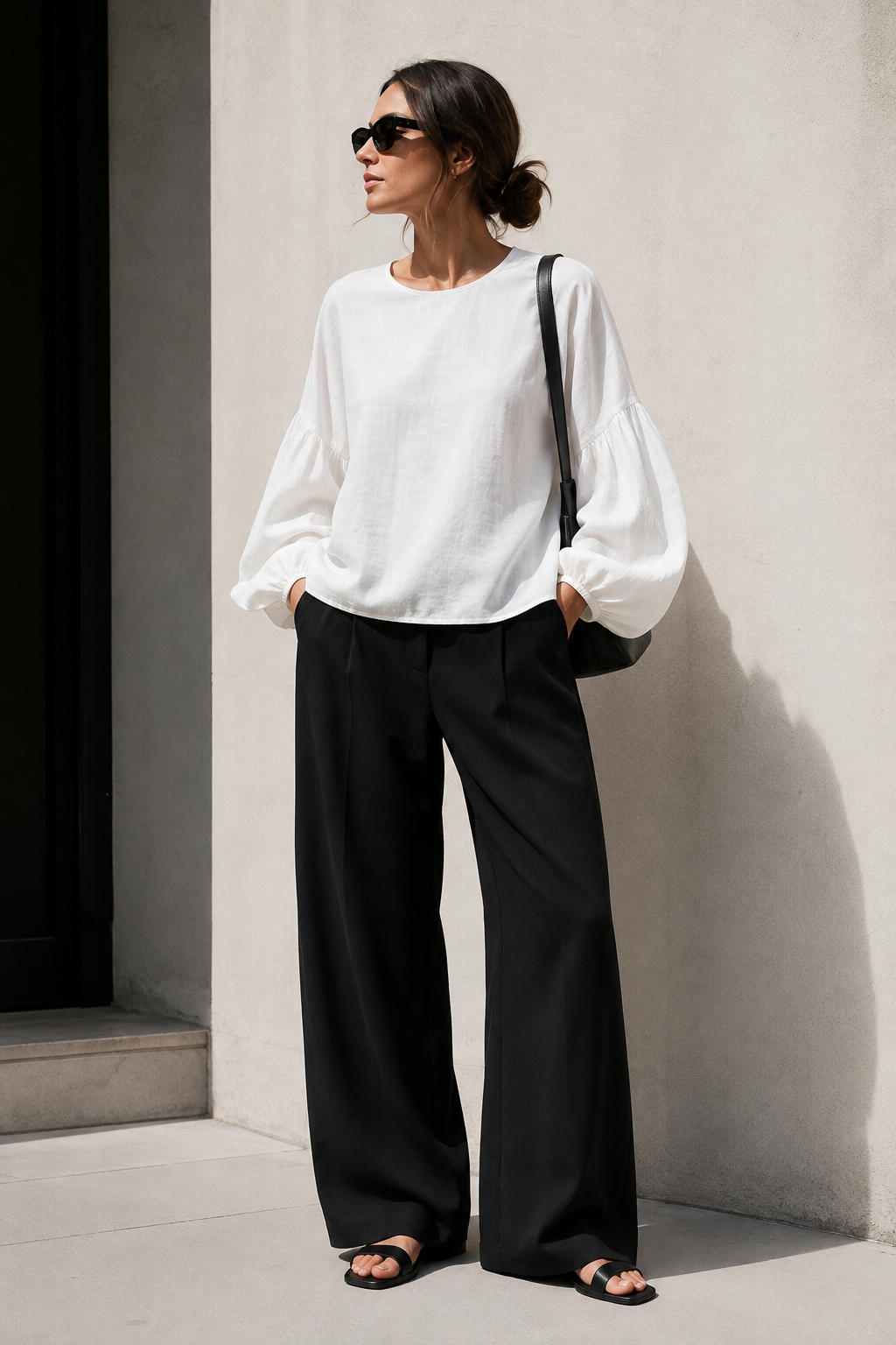 Blusa Símil Lino Blanco
