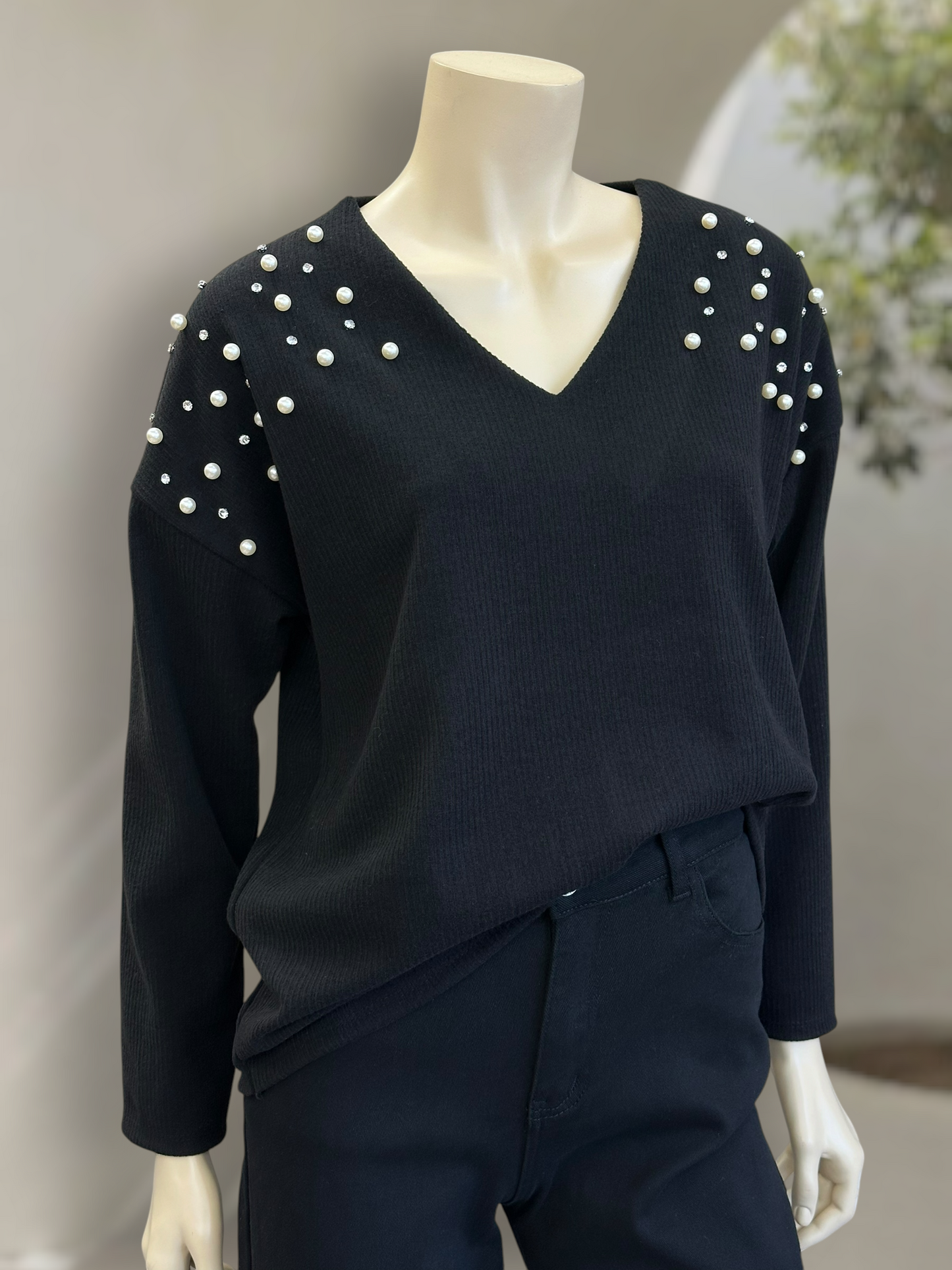Sweater Perlas Negro - New Collection
