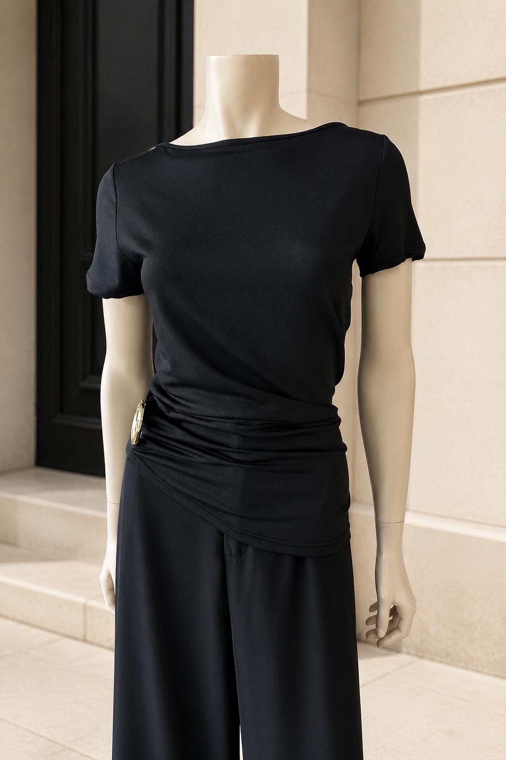 Polera Lycra Fría Negro