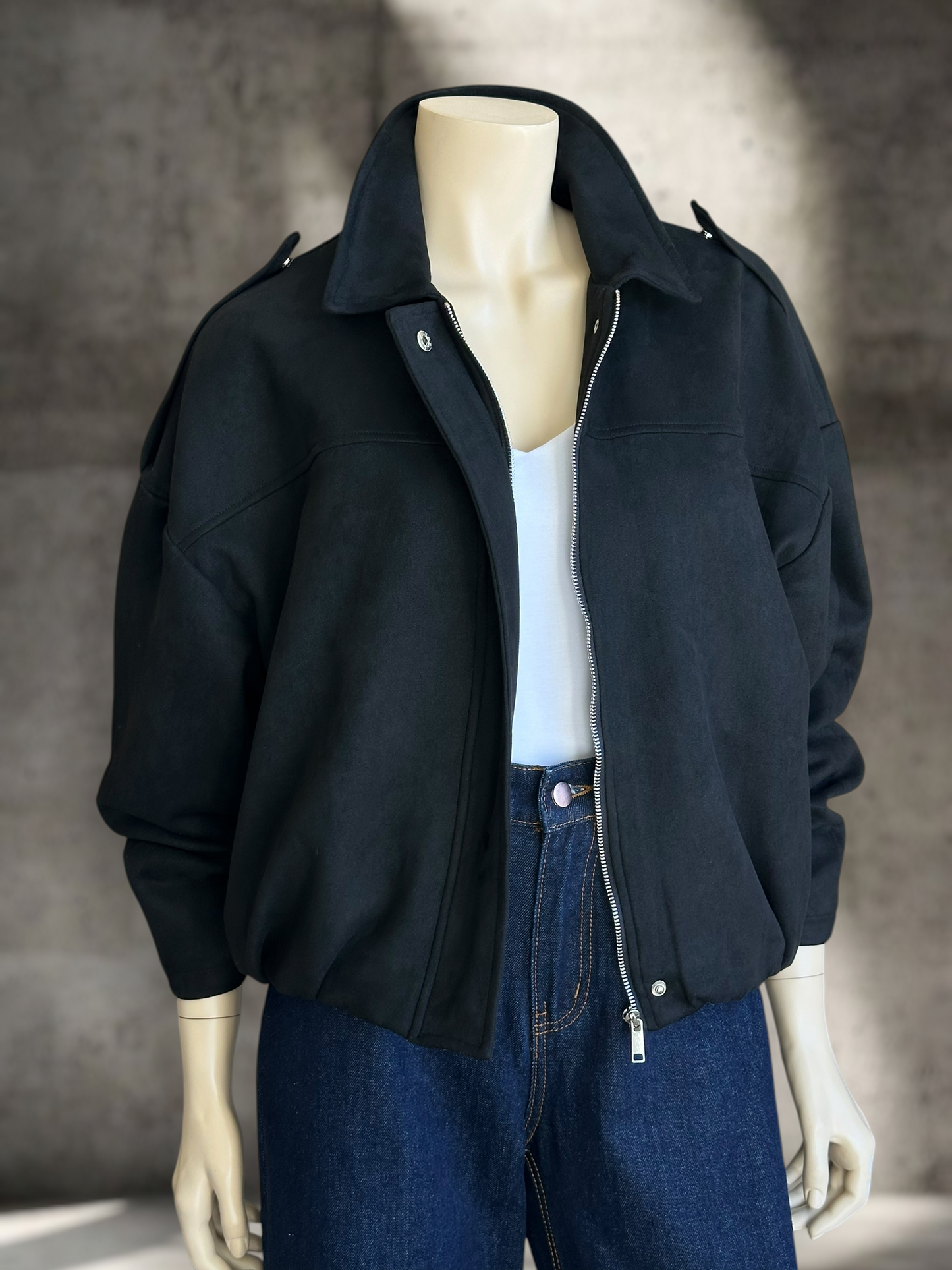 Chaqueta Roma Suede Bomber