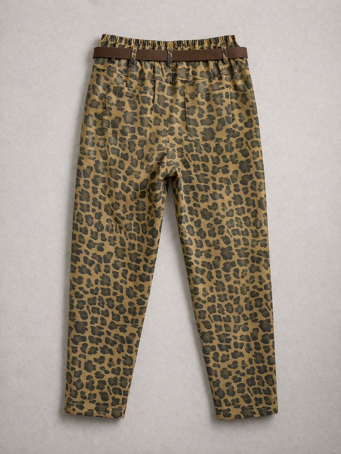 Jogger Animal Print Camel